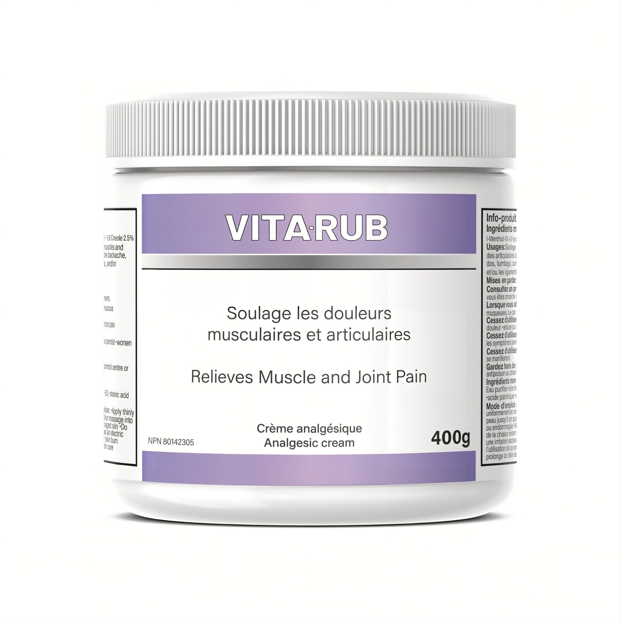 Vitarub - Vita-rub - Vita Rub - Crème Analgésique - 400g